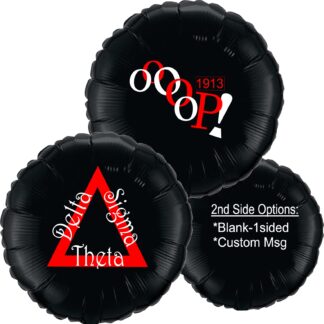 Delta Oo-Ooop, mylar balloon, Delta Sigma Theta, Triangle, Sorority call, personalize, 18" Mylar balloon