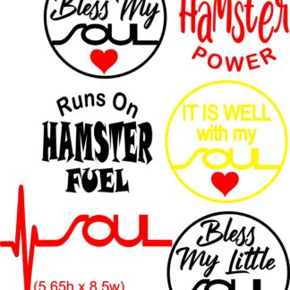 Kia Soul, Hamster Power, Car Decal, Girl Gas Puller, It is Well with my Soul, Bless My Soul, Window or Gas Decal