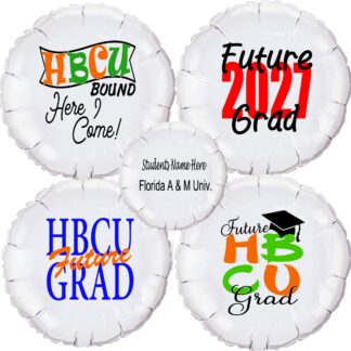 Future HBCU Grad, Graduation balloons, 18" personalized Mylar Balloons